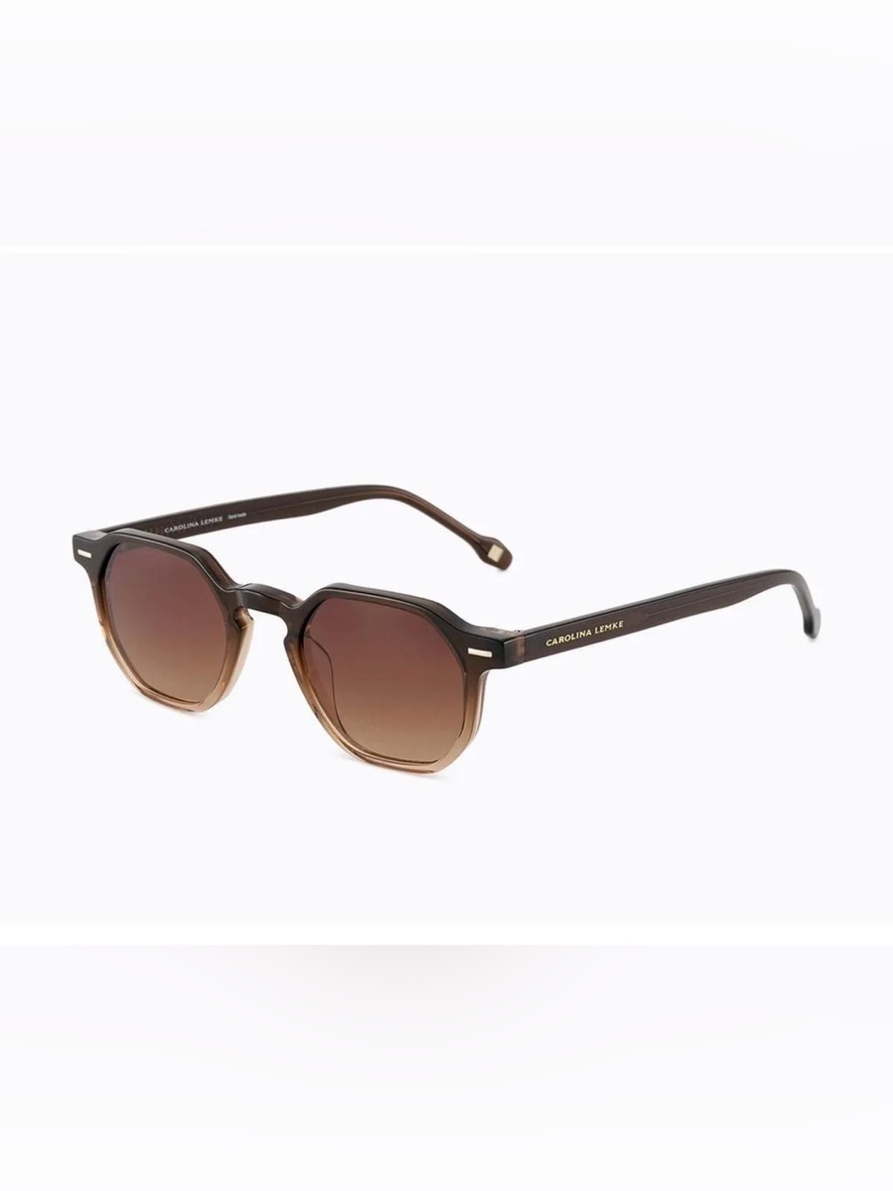 NEW Carolina Lemke Kyson Ocean Brown Acetate Sunglasses CL9410
